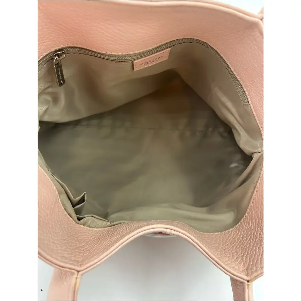 Women's Burberry London calfskin leather loop tote bag pristine